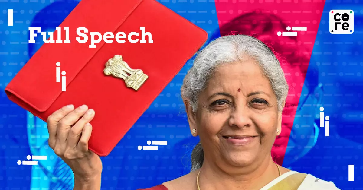 Union Budget 2026-27: Full Speech By FM Nirmala Sitharaman